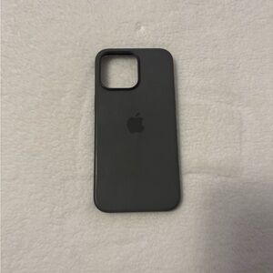 Apple Black Silicone 15 Pro Max iPhone Case